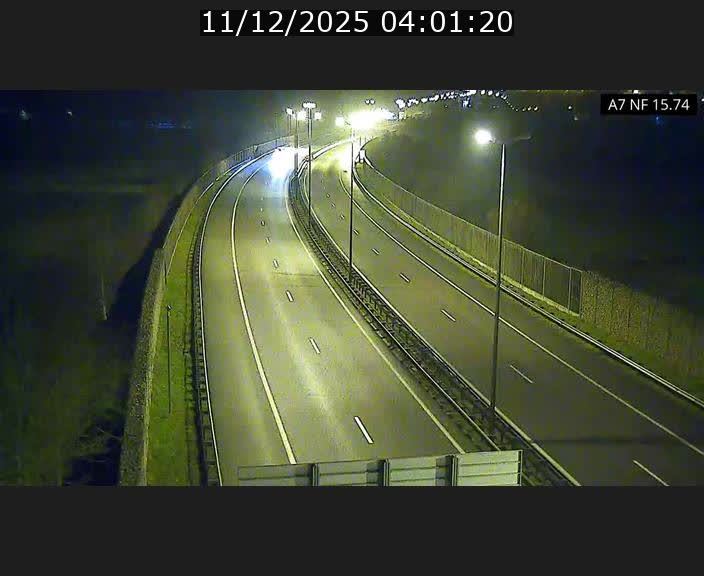 Caméra trafic Luxembourg - A7, Tunnel Mersch, entrée nord, direction Lorentzweiler