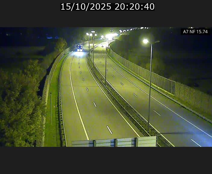 Caméra trafic Luxembourg - A7, Tunnel Mersch, entrée nord, direction Lorentzweiler