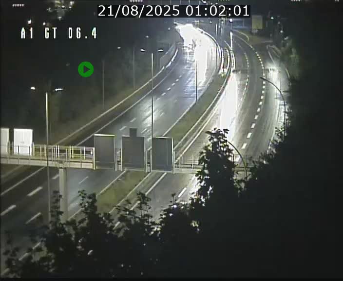 Traffic live webcam Luxembourg Hamm - A1 direction Sandweiler - BK 6.4