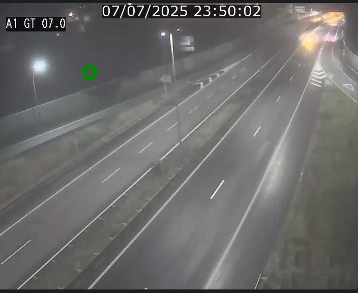 Traffic live webcam Luxembourg Cents - A1 direction Kirchberg - BK 7