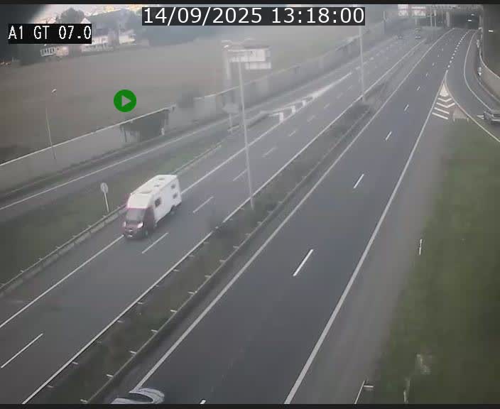 Traffic live webcam Luxembourg Cents - A1 direction Kirchberg - BK 7