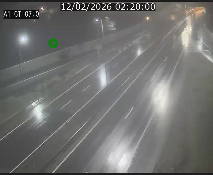 Traffic live webcam Luxembourg Cents - A1 direction Kirchberg - BK 7