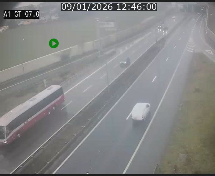 Traffic live webcam Luxembourg Cents - A1 direction Kirchberg - BK 7