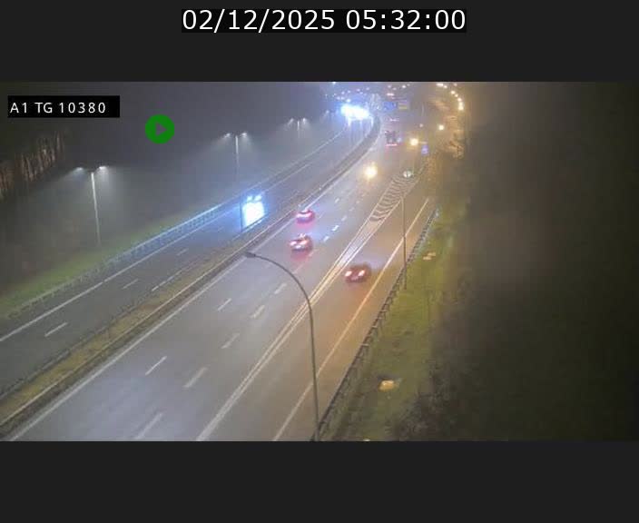 Traffic live webcam Luxembourg Senningerberg - A1 direction Luxembourg Kirchberg - BK 10.3