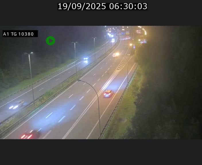 Traffic live webcam Luxembourg Senningerberg - A1 direction Luxembourg Kirchberg - BK 10.3