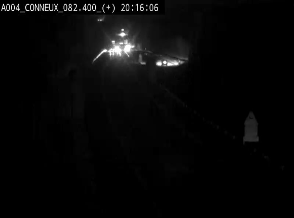 Webcam à hauteur de Conneux sur l'E411 en direction du sud de la Belgique