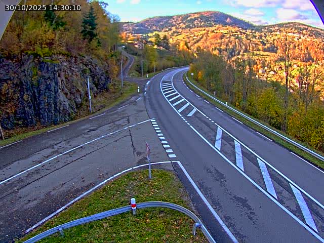 Caméra autoroute France - N66, col du Bussang direction Remiremont