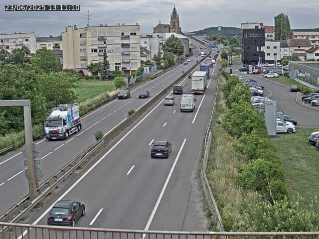 Caméra autoroute France - A31, Thionville direction Metz