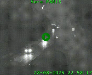 Caméra routière sur l'autoroute A20 à Bessines-sur-Gartempe. Vue orientée vers Paris