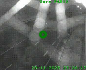 Caméra routière sur l'autoroute A20 à Saint-Hilaire-Bonneval, au sud de Limoges. Vue orientée vers Paris