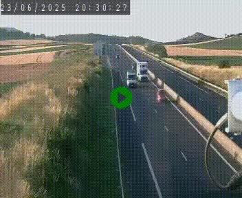 Caméra autoroute A75 à hauteur de Le Crest, en direction de Montpellier