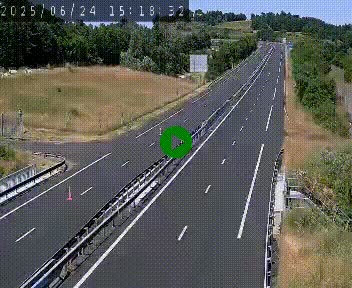 Caméra autoroutière France - A75, Coren, en direction de Montpellier