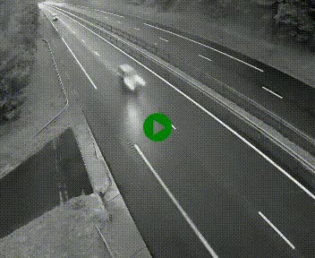 Caméra autoroute A75 à hauteur du col des Issartets en direction de Montpellier