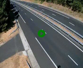 Caméra autoroute A75 à hauteur du col des Issartets en direction de Montpellier
