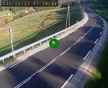 Webcam routière au niveau du col de la Chavade en Ardèche, sur la N102 à 1266 mètres d'altitude