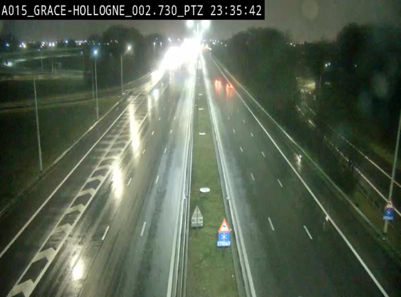 Caméra trafic Belgique - Grâce-Hollogne - E42, jonction avec A604, direction Loncin/Aéroport de Liège -  BK 3.2