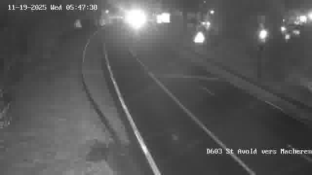 Webcam sur la D603 située à proximité de Saint-Avold. Vue orientée vers Macheren.