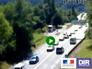 Webcam info trafic à proximité de Vizille sur la N85, au niveau du point de vue du Saut du Moine à Champagnier