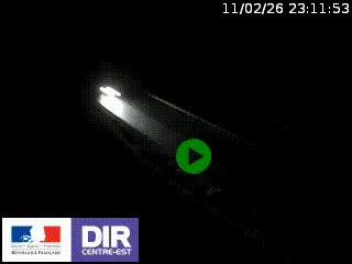 Webcam au niveau du col de Bois Clair à hauteur de Cluny sur la N79. Vue orientée vers Mâcon