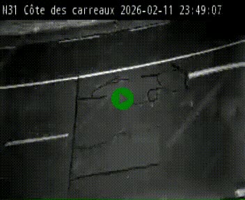 Webcam en haut de la Côte des Carreaux sur la N31 à Avesnes-en-Bray. Vue orientée vers Rouen