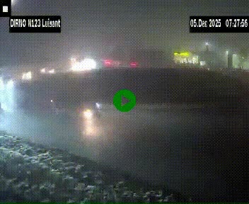 Webcam en périphérie de Chartres sur la N123, à hauteur de Luisant. Vue orientée vers Chartres