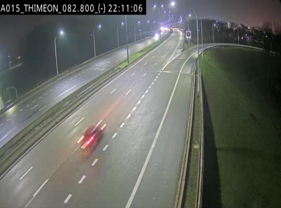 Caméra trafic Belgique - Thiméon - E42, jonction avec A54 (E420) direction La Louvière/Charleroi - BK 82.82