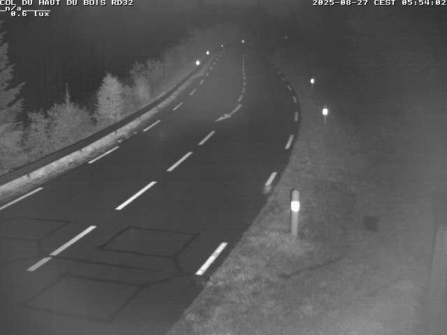 Webcam à 406 mètres d'altitude au niveau du col du haut du bois sur la RD32