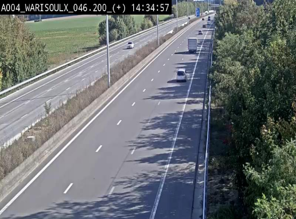 Webcam autoroute Belgique - Warissoulx - E411 - BK 46.2