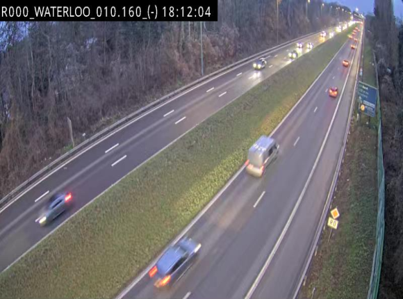 Webcam autoroute Belgique - Waterloo - R0 (ring de Bruxelles) - BK 12.3