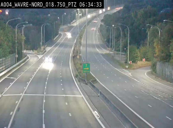 Webcam traffic E411(A4) - BK 18.7 - Bierges (Wavre Nord)