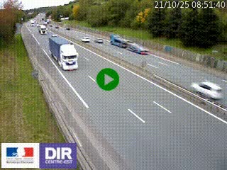 Webcam routière à Saint-Etienne-Terrenoire sur la RN88 avant la jonction entre l'A72 et le Boulevard Périphérique de Saint-Etienne