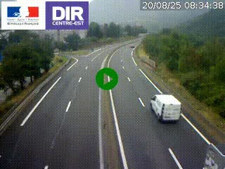 Caméra sur la Nationale 90 (N90) à La Léchère, en direction et à proximité d'Albertville