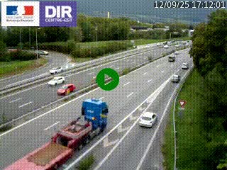 Caméra routière à hauteur de la sortie 15 Chambéry-centre au PK 4,103 en direction d'Albertville