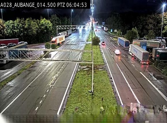 Webcam autoroute Belgique - Aubange - A28 direction Arlon - BK 14