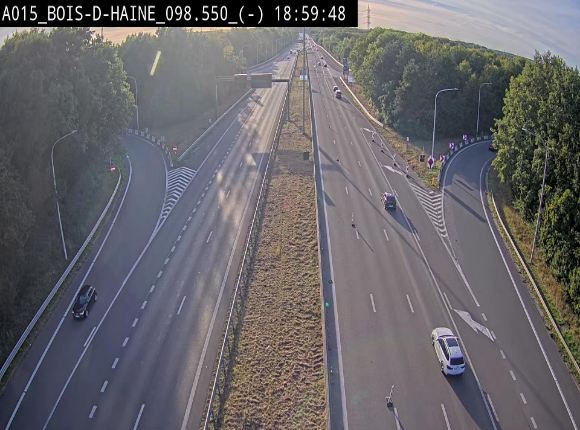 Webcam autoroute Belgique - Bois d'Haine - E42 - BK 98.6