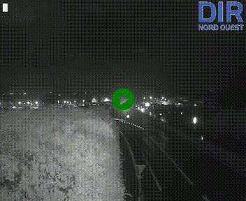 Webcam au début de l'A84 sur le périphérique Ouest de Caen (N814) à hauteur de la sortie 9, Porte de Bretagne