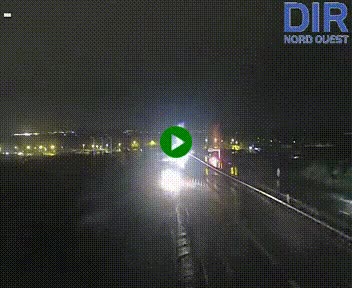 Webcam au début de l'A84 sur le périphérique Ouest de Caen (N814) à hauteur de la sortie 9, Porte de Bretagne