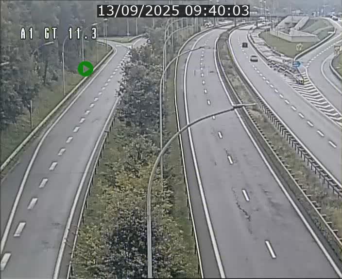 Traffic live webcam Luxembourg Senningerberg - A1 direction Allemagne - BK 11.3