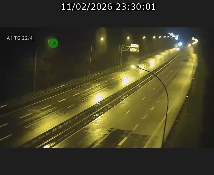 Traffic live webcam Luxembourg Flaxweiler - A1 direction Luxembourg - BK 22.4