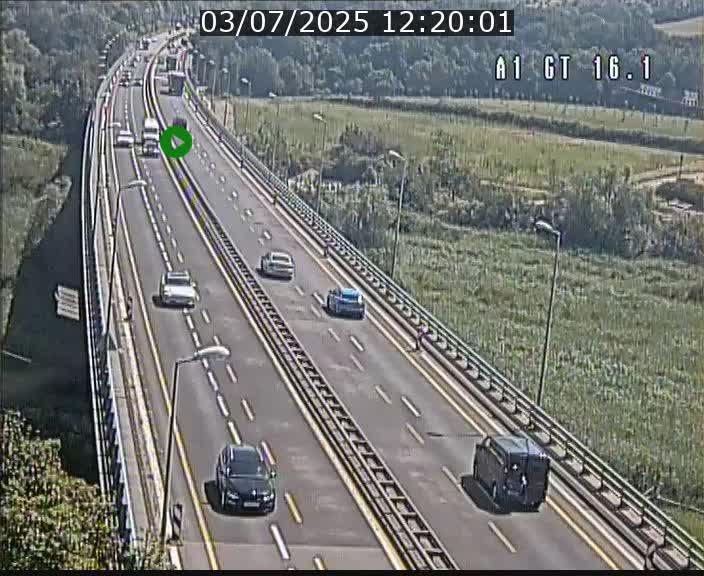Traffic live webcam Luxembourg Niederanven - A1 direction Allemagne - BK 16.1
