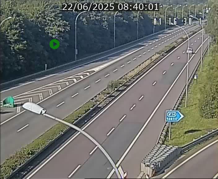Traffic live webcam Luxembourg Grevenmacher - A1 direction Luxembourg - BK 30.1