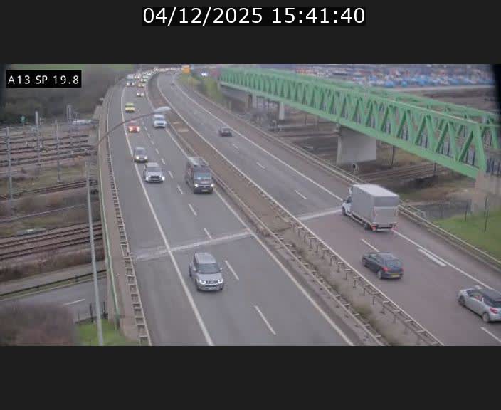 Traffic live webcam Luxembourg Croix de Bettembourg - A13 direction Esch-sur-Alzette - BK 19.8