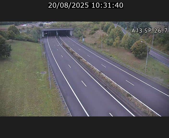 Traffic live webcam Luxembourg Frisange - A13 direction Luxembourg-ville - BK 26.7