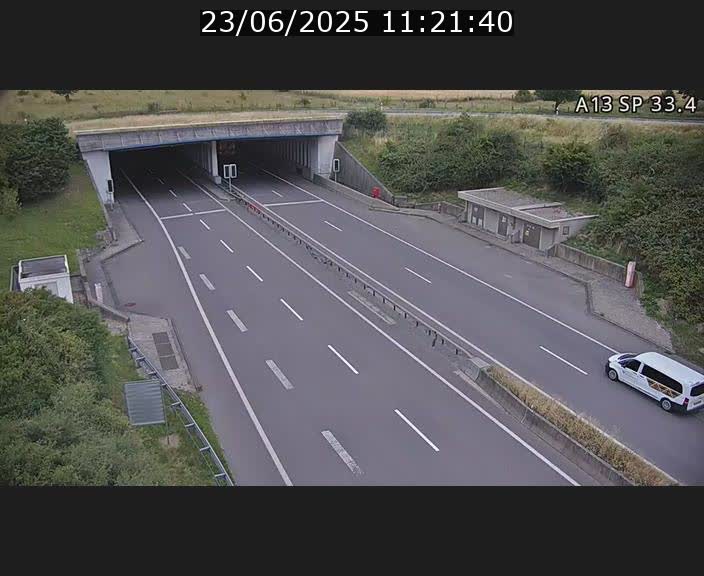 Webcam trafic sur A13 à hauteur d'Altwies en direction de Mondorf-les-bains et en provenance de l'Allemagne