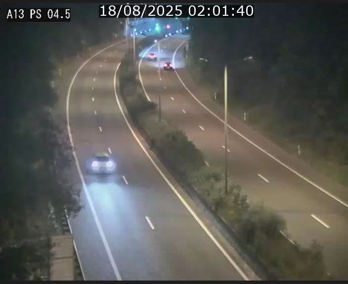 Traffic live webcam Luxembourg Differdange - A13 direction Esch-sur-Alzette - BK 4.5