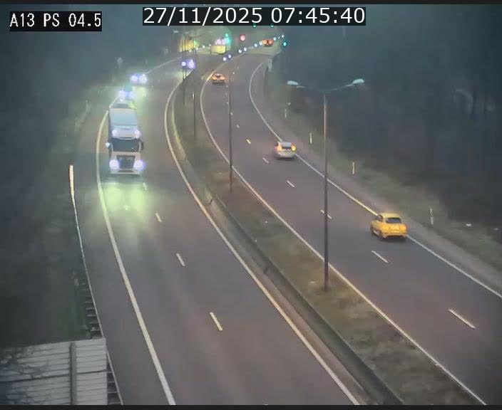 Traffic live webcam Luxembourg Differdange - A13 direction Esch-sur-Alzette - BK 4.5