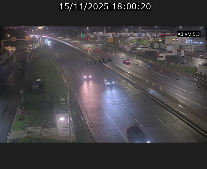Traffic live webcam Luxembourg Aire de Berchem - A3 - BK 5 - direction France