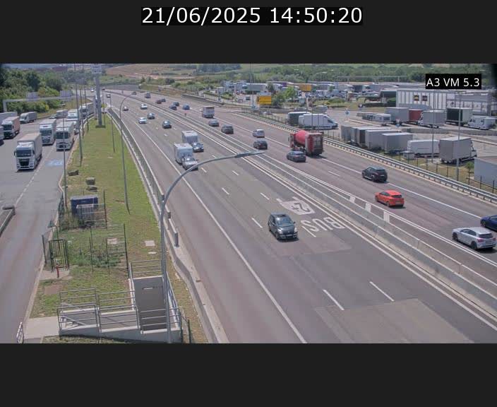 Traffic live webcam Luxembourg Aire de Berchem - A3 - BK 5 - direction France