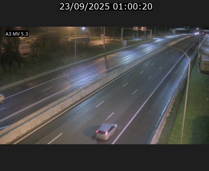 Webcam à l'Aire de Berchem au Luxembourg sur l'A3. Vue orientée vers la France