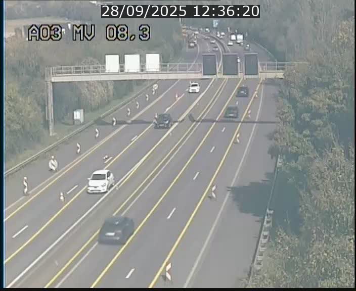 Webcam Autoroute après la Croix de Bettembourg en direction de Luxembourg sur l'A3